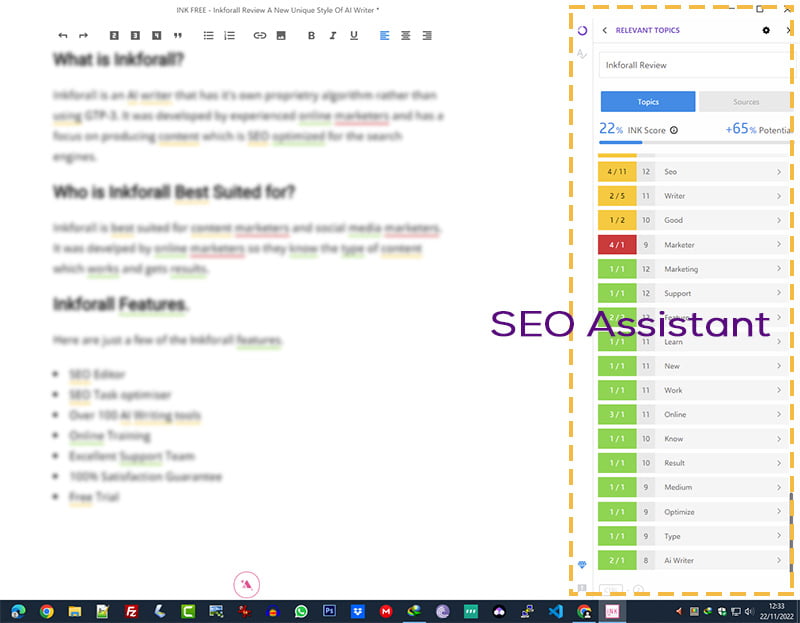 Inkforall SEO Assistant