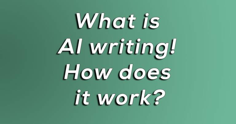 What is AI writing, and how does it work?